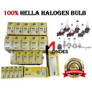 HELLA Standard Halogen H1/ H3/ H4 /H7/h8/H11/ HB3(9005) / HB4(9006) / T10(158)/T20/G18/4038/S25/T15 
