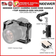 NEEWER CA031 CAMERA CAGE FOR EOS R50 R100 NATO Rail  Cold Shoe 1/4" & 3/8" Threads with Handles