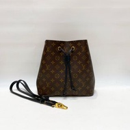 LV 路易威登 NÉONOÉ 黑棕水桶包黑內裡