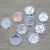 High Purity Chemical Elements Physical Metal Disc D25.4mm 1 Inch Unit Elements Collection Elements P