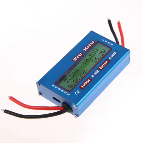 DC Power Analyser Watt Volt Amp Meter 12V 24V Solar Wind Analyzer LCD Digital Current Energy Meter D