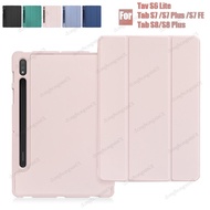 For Samsung Galaxy Tab S7 Plus S7 FE 12.4 inch S6Lite 10.4 Protective Cover With Pencil Holder Stand Book for Galaxy Tab S8 S8 Plus