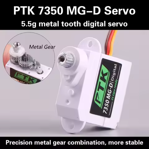 PTK 7350 MG-D 5.5g Digital Servo Metal Gear for EPP F3P F3K F3L F5L Glider indoor plane RC Car Helic