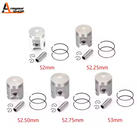 Areyourshop Piston Ring Pin Clip Kit For Yamaha BWS Aerox Nitro NEOS OVETTO 100 4VP-E1636-00 4VP-E16