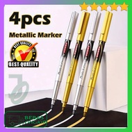 Permanent Marker Metallic Chrome Gold Silver 1.5mm 4 Pcs Tyno GN550