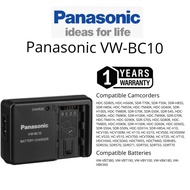 Panasonic VW-BC10 Battery charger for battery VW-VBT380, VW-VBT190, VW-VBY100, VW-VBK180, VW-VBK360