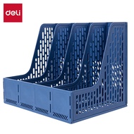 Deli Magazine File Rack Document Organizer Rak Box Desk Storage