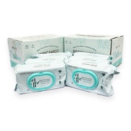 Bebe Amico Official Store Baby Pure Water Cleansing Wipes - 100% Bamboo Fibre (80pcs x 12) [Exp: Oct