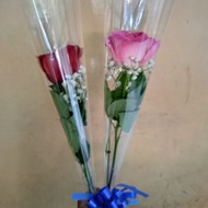Buket Bunga mawar satuan, Bunga mawar asli dan bunga mawar segar