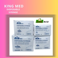 Disposable Syringe - "KING MED" SOLD PER BOX 10cc 5cc 3cc 1cc