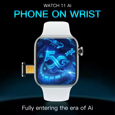 Watch 11 Ai 5G LTE 2.29inch Smartwatch Android 13.0 Touch ID Smart Watch With 800W Rotating Camera G