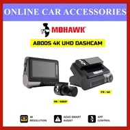 Mohawk A800S Dashcam Dual Channel DVR 4K UHD Lynx Night Vision ADAS Wi-Fi App Control