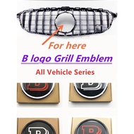 Mirror-surfaced Vehicle Emblem Brabus For MERCEDES BENZ W205 W204 W213 W253C-Class E-Class A-Class B