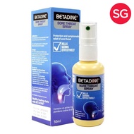 Betadine Sore Throat Spray, 50ml - Contains Povidone Iodine