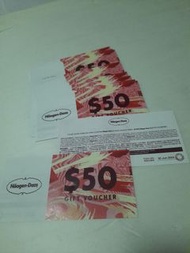 Haagen Dazs 現金券 $50