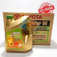 ORIGINAL TOYOTA SN 0W-20/ 0W20 FULLY SYNTHETIC ENGINE OIL 4L