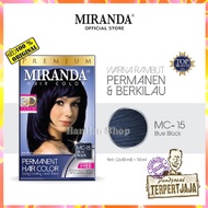 Miranda Hair Color MC-15 BLUE BLACK Pewarna Rambut Permanen Aman Original Pewarna Rambut Cerah Cat R