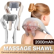 Wireless 6D Massage Shoulder Neck Massager Kneading Trapezius Hot Compress Massage Back Posture Corr