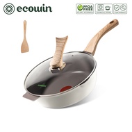 ecowin Thermo-sensitive Red Dot Ceramic Non Stick Wok 28cm 30cm Induction Wok Suitable for All Stove