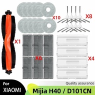 เหมาะสำหรับ (Xiaomi H40 Mijia/D101CN) แปรงด้านข้างหลักตัวกรอง Hepa ผ้าเช็ดถุงหูรูดหุ่นยนต์ดูดฝุ่นอุป