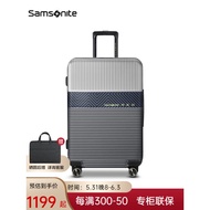 Samsonite (Samsonite) Luggage Trolley Case Extendable Fashion Business Password Check-in Suitcase Suitcase Student Male and Female/Gn0 Silver Extendable 20 Inches Net Weight kg-Boarding Machine