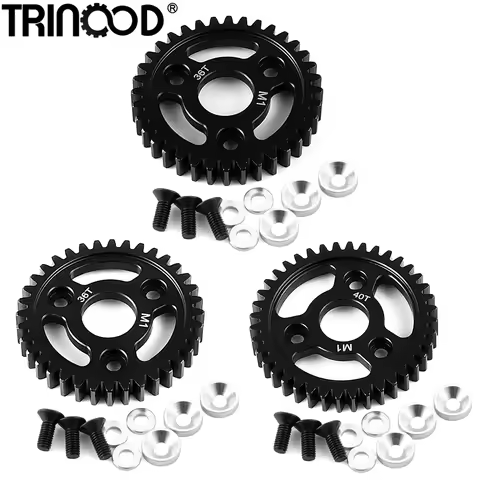 TRINOOD Steel Main Spur Gear Transmission Motor Gears 1M 36/38/40T for 1/8 T-RAXXAS Revo 2.5, 3.3 Sl