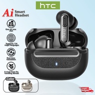HTC NE60 Mini Headset Bluetooth 6.0 TWS Translation Earbuds HiFi Stereo True Wireless Earphone Bass 