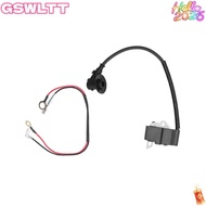 MKOFONU Chainsaw Ignition Coil, Black Metal Ignition Coil Module, With Wire Compact Easy Installatio