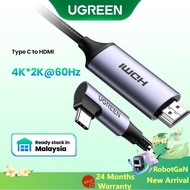 UGREEN HDMI Cable Type C to HDMI Converter 90 Degree compatible for MacBook (1.5M/2M)