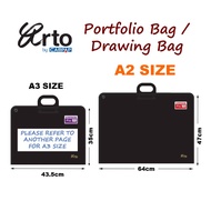 <ARTO A2 Portfolio Bag> Drafting Bag Artist Zipper Art Bag Drawing Bag Size A2 Architecture Fashion 