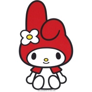 hello from japan General Sticker Sanrio My Melody Wall Sticker 18.7cm × 11.5cm DW-006 1 piece Red