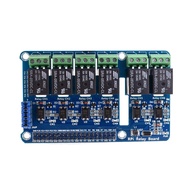 Papan Pengembangan Modul Panel Kawalan Relay 6 Saluran RPi Baru untuk Raspberry Pi 3 2 A+ B+ 2B 3B