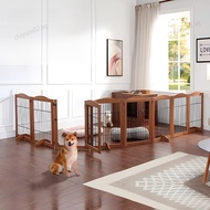 Pet Fence Solid Wood Pet Fence Escape-Proof Dog Cage Pet Fence Indoor Use Sturdy