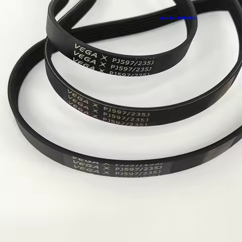 VEGA Rubber Multi Wedge Belt PJ597/235J Multi Groove Belt Drive Belt 3/4/5/6/7/8/9/10 Ribs