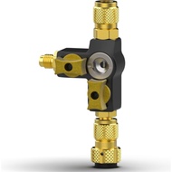 FAST FURIOUS-Valve Core Removal Tool 1/4" Dual Valve Configuration-HVAC System with Integrated Sight