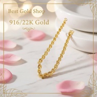 22k / 916 Gold Floral Bracelet by Best Gold Shop