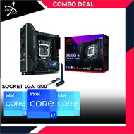 ASUS ROG STRIX Z590-I GAMING (WI-FI) LGA1200 GAMING MAINBOARD COMBO DEAL INTEL I5-10400F/10400/I7-11700KF/11700K