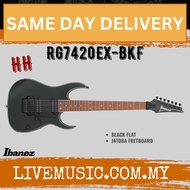 Ibanez RG7420EX-BKF RG Standard Series 7 String Electric Guitar - Black Flat ( RG7420EX BKF RG7420EX