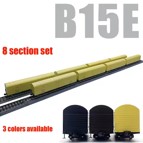 Train Model N Scale 1/160 B15E Heat Preservation Car Freight Carriage 8 Sections Set Available in Th