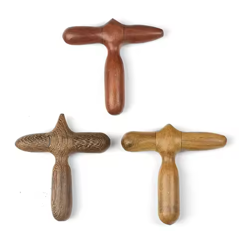 Acupuncture Stick Wooden Massage Stick Set Acupoint Massage Acupoint Foot Massage Tool Neck Chin Thi