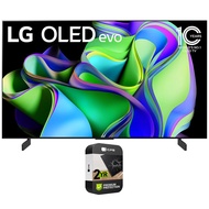 LG OLED83C3PUA OLED evo C3 83 Inch HDR 4K Smart OLED TV 2023 (Renewed) Bundle with 2 YR CPS Enhanced