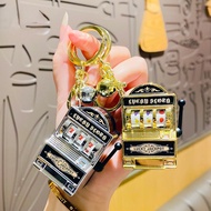 Creative Cartoon Fruit Game Console Keychain Toy Shaking Fun Game Console Keychain Car Key Pendant S