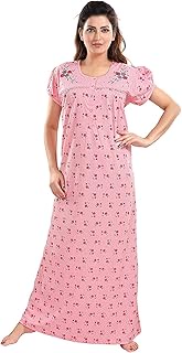 9shines Label Hosiery Cotton Feeding Nighty with Front Buttons for Women