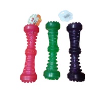 1-6pcs 18cm Transparent Dumbbell Toy Pet Dog Chew toy