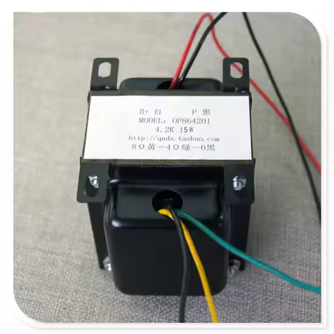 3K-4.2K 15W single-ended tube output transformer, suitable for 6P3P 6L6 tube power, bandwidth: 30HZ-