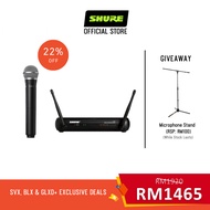 Shure SVX24A/PG58 Wireless Vocal System SVX4 Diversity Receiver SVX2 Handheld Transmitter with PG58 