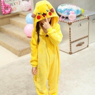Pikachu Cartoon Onesie Sleepwear Kid Boy Girl Xmas Cosplay Costume Animal Pajamas