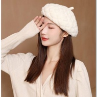 หมวก เปเล่ หมวกไหมพรม  Hot Warm Fashion Baret  Wool Hat Cap