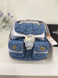 รับประกันแท้💯 เป้ Tabby Denim Quilted Convertible Backpack CZ747