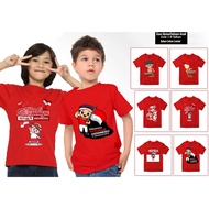 Indonesian Independence T-Shirts For Children Premium Size (S-XL) Ages 1-9 Years - Children's Distro